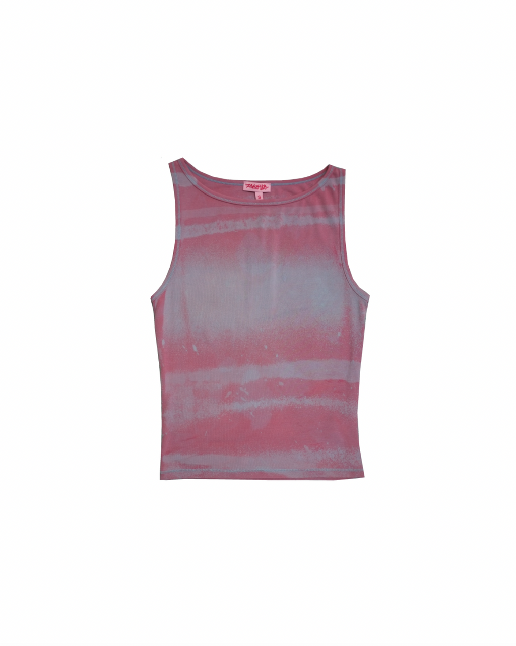 Contrast Stitch Soft Horizon Tank - Plum Smoke