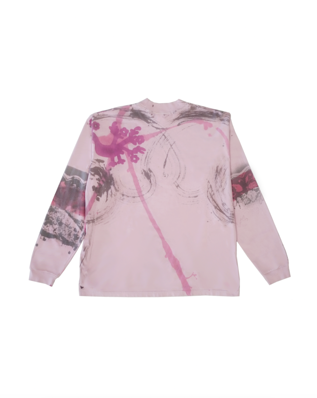 Flowering Bird Gesture Long Sleeve - Pink Dust