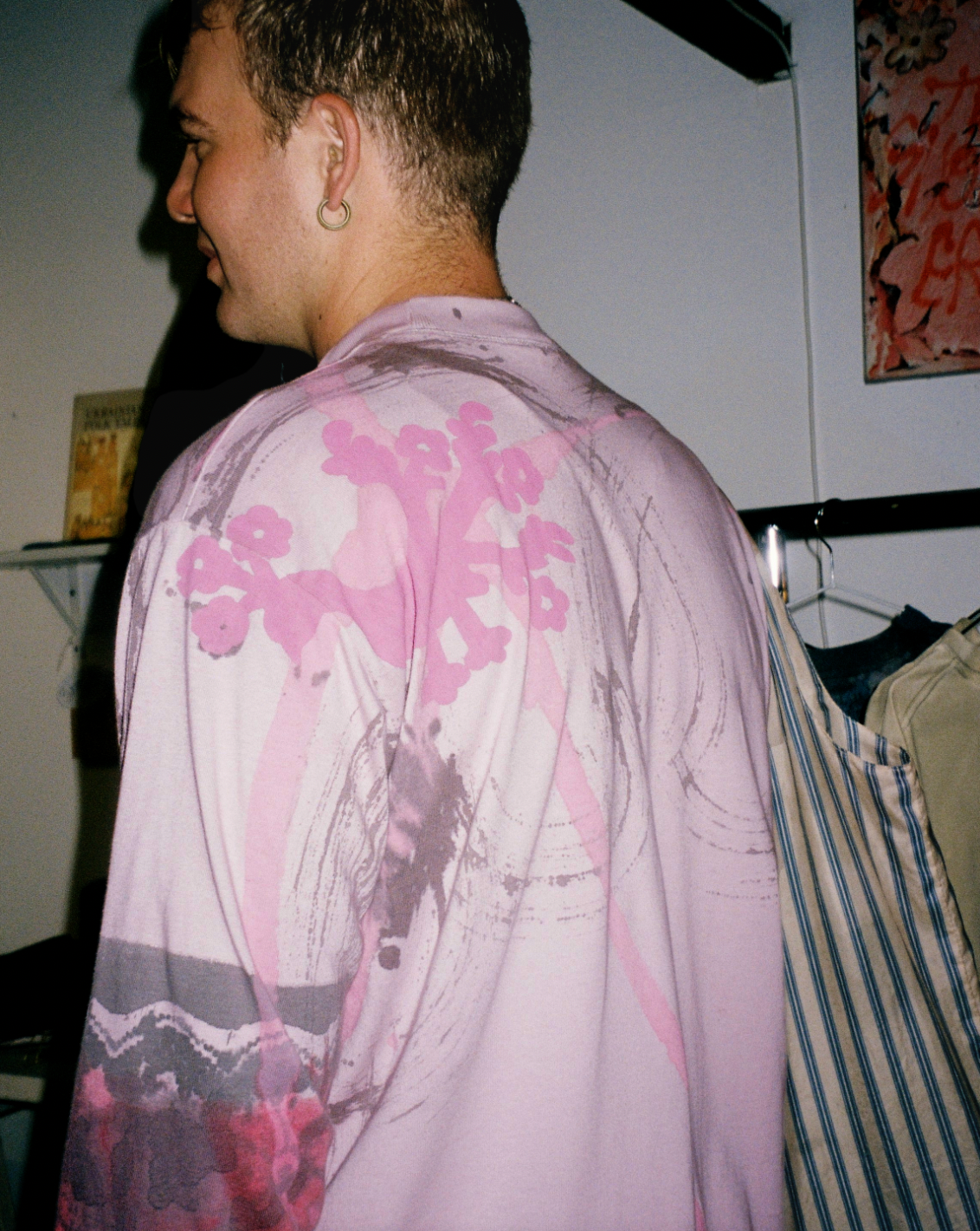 Flowering Bird Gesture Long Sleeve - Pink Dust