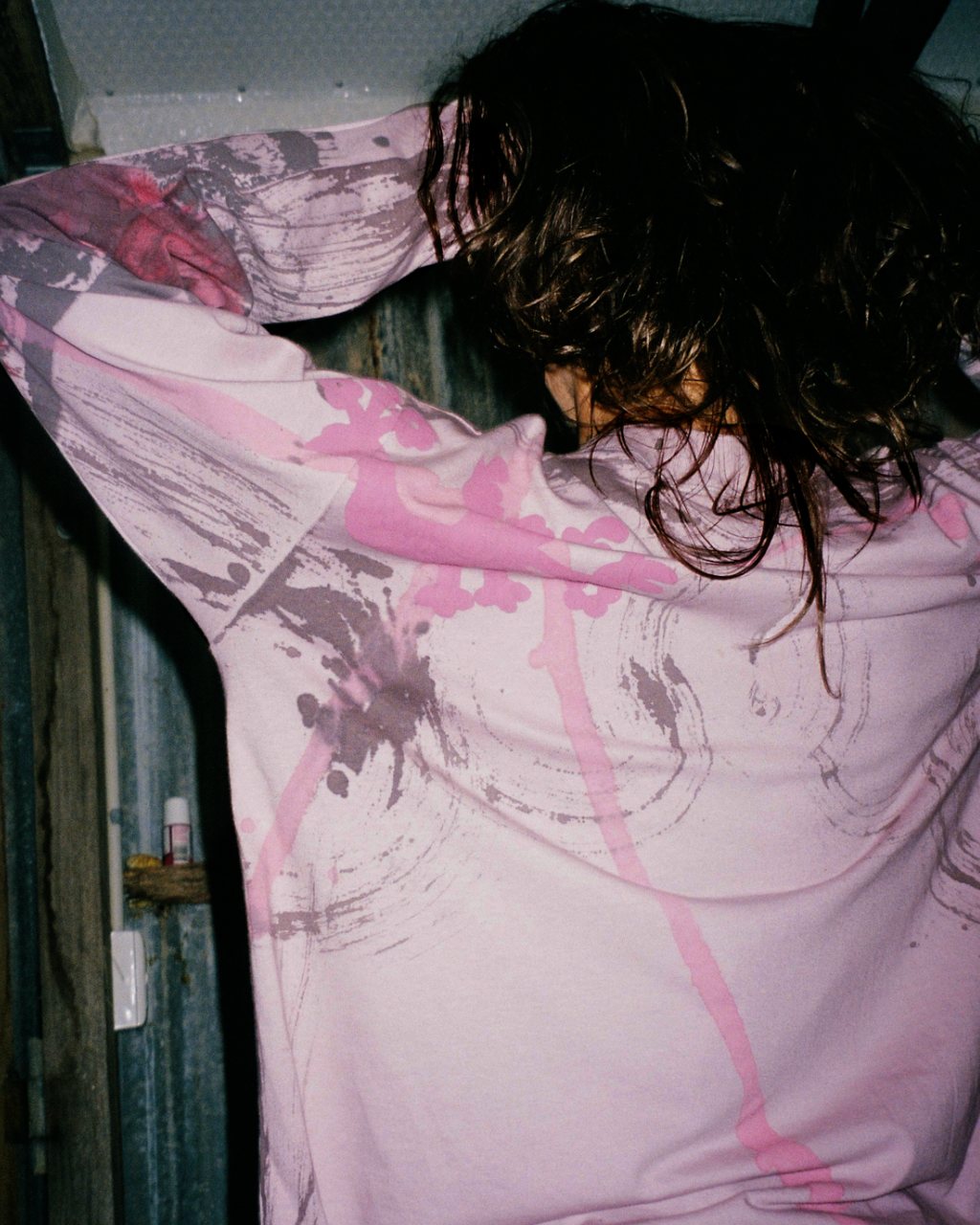 Flowering Bird Gesture Long Sleeve - Pink Dust