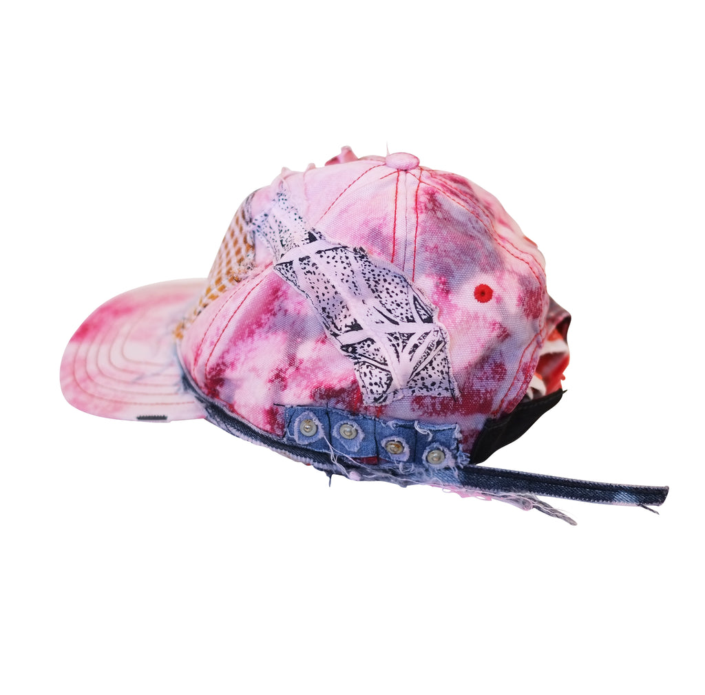 Distressed Cherry Patch Cap