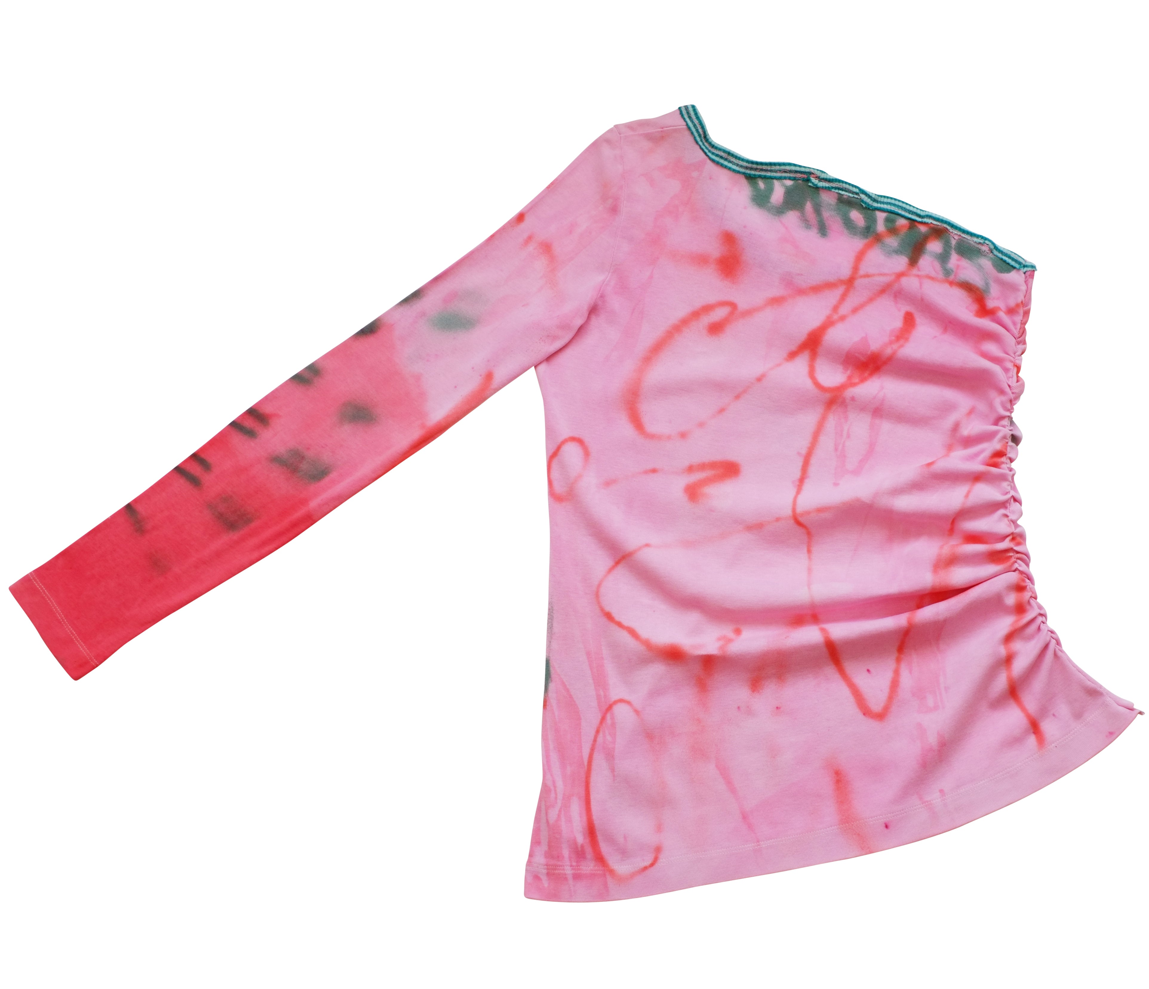 Hand Painted Single Sleeve Top