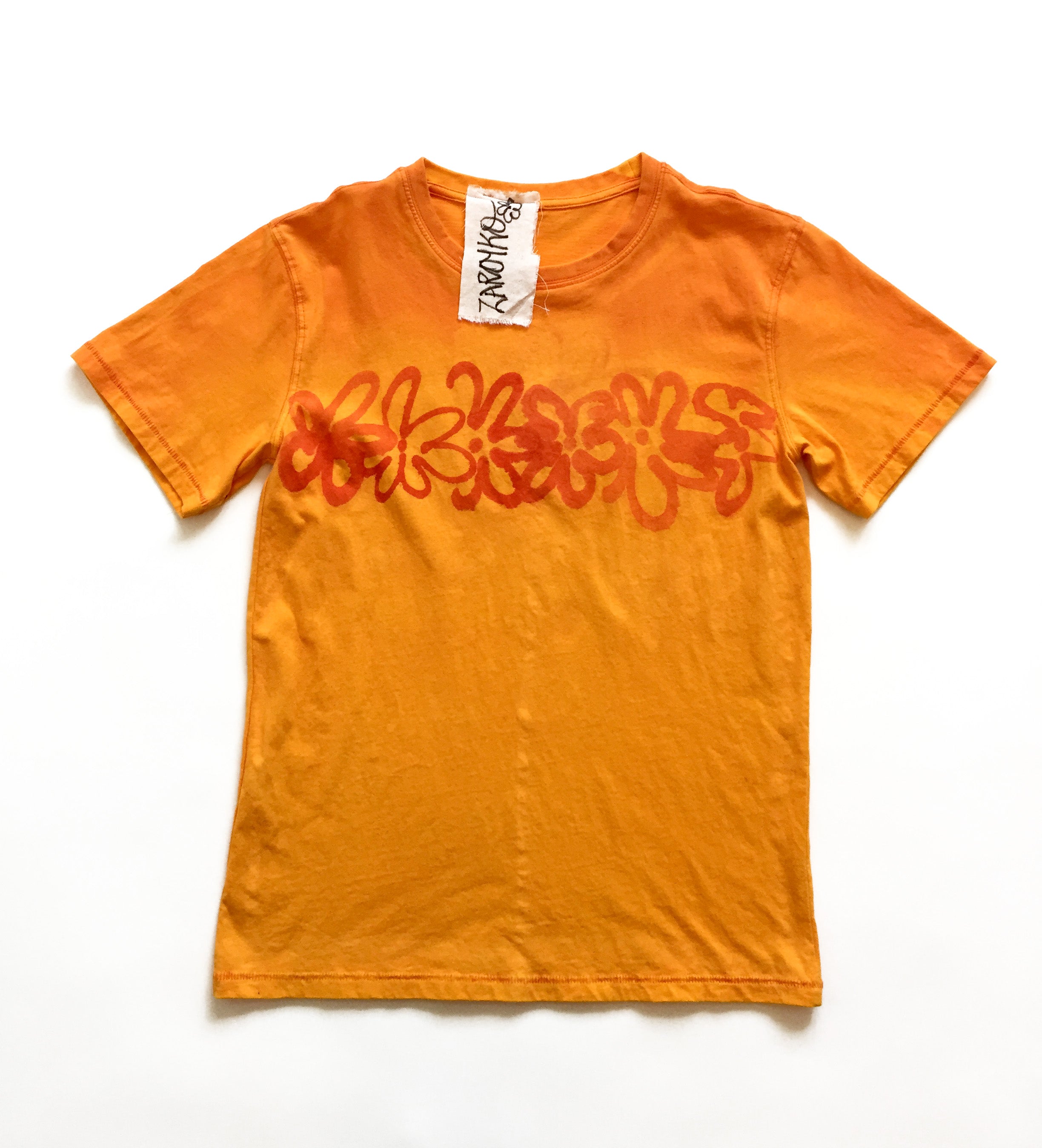 Sunset Flowers T-Shirt Yellow