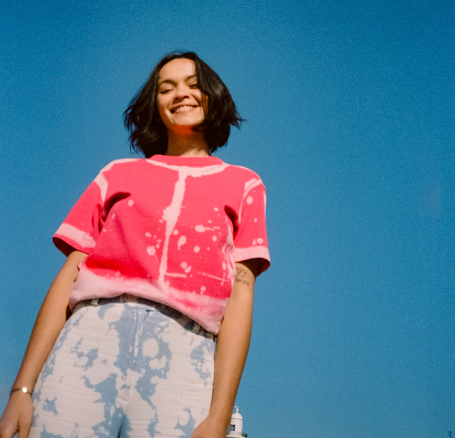 Hand Dyed Pink Sky T-Shirt