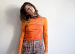 Orange Burning Stripe Long Sleeve